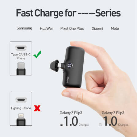 แบตเตอร์รี่สำรอง IWALK LINKPOD PRO 4800 MAH หัวชาร์จไร้สาย หัว TYPEC สี BLACK_7